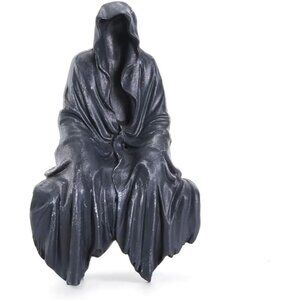 5.9 inch Tabletop Gothic Figurine Grim Reaper Statue for Garden or Bookshelf